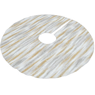 Gold Silber Weihnachtsfeier Polyester Weihnachtsbaumdecke