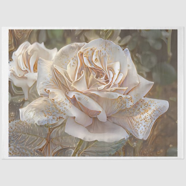 Gold Silk Rose Art Dream Seidenpapier (Vorderseite)