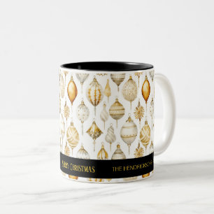 Gold Silver Black Christmas Ornaments Zweifarbige Tasse