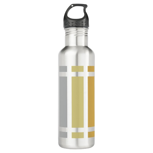 Gold Silver Bronze Metal Hues Edelstahlflasche (Vorderseite)
