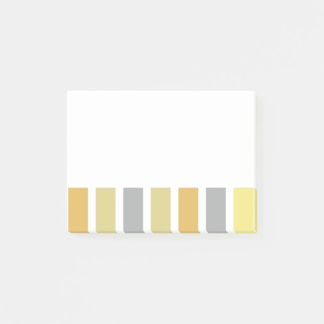 Gold Silver Bronze Metal Hues Post-it Klebezettel (Vorderseite)