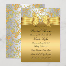 Gold Silver Rose Brautparty laden Einladung