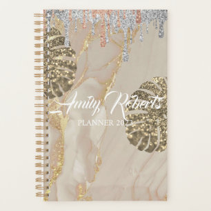 Gold Silver Sparkling Planner Planer