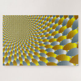 Gold & Silver Spiral Metallische optische Illusion