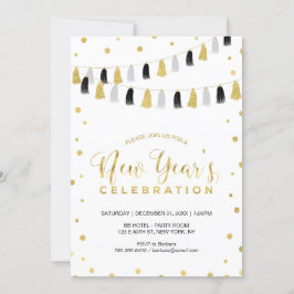 Gold Silvester Party, Corporate Holiday Party Einladung
