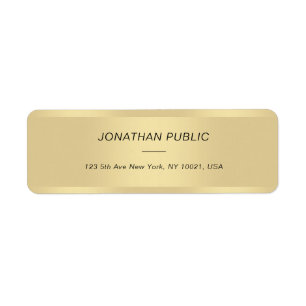 Gold Simple Template Moderner Kursiver Italienisch