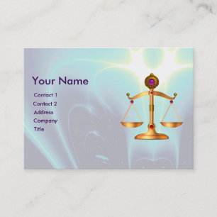 GOLD-SKALA MIT GEM STONES-MONOGRAM VISITENKARTE