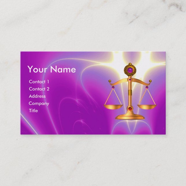 GOLD-SKALA MIT GEM STONES-MONOGRAM VISITENKARTE (Vorderseite)