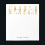 Gold Skis Poles | Vintage SkiIllustration Notizblock<br><div class="desc">Moderner Alpin Ski,  Ski,  Ski-Design mit Goldskier und Goldpoles. Einfache Festtage Goldschi-Illustration für Skifans.</div>