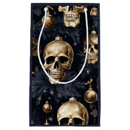 Gold Skull Gift Bag (Marine) Kleine Geschenktüte