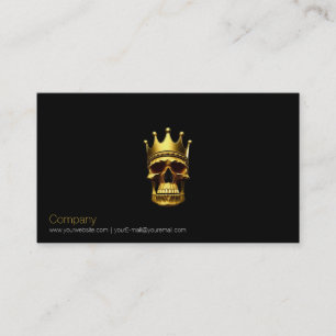 Gold Skull-Visitenkarte Visitenkarte