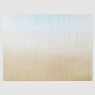 Gold Sky Blue Ombre Watercolor Seidenpapier