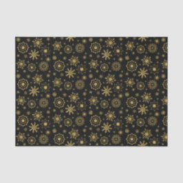 Gold Snowflake Ornament Holiday Tissue Seidenpapier
