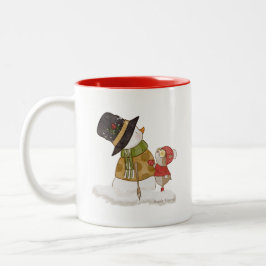 Gold Snowman Tasse