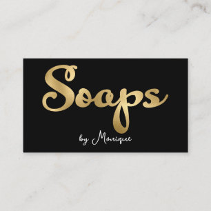 Gold Soaps Business Card für Schwarze und Imitate Visitenkarte