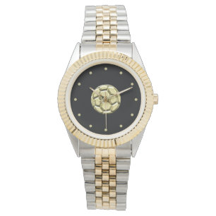 Gold Soccer Ball Armbanduhr