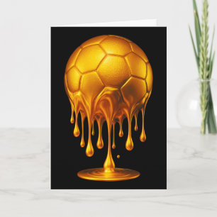 Gold Soccer Ll Triefendes Gold Soccer Tropf Soccer Karte