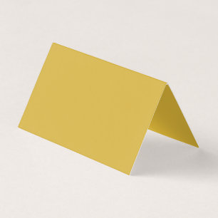 Gold Solid Color Fold Business Card Visitenkarten