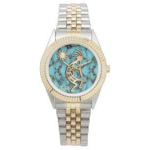 Gold Southwest Kokopelli Watch Armbanduhr