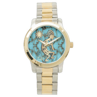 Gold Southwest Kokopelli Watch Armbanduhr