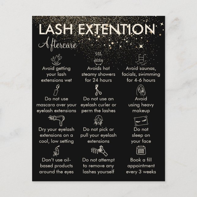 Gold Sparkash Verlängerung Aftercare Budget Flyer (Hinten)