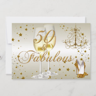 Gold Sparkle 50 & Fabuleuse Invitation Anniversair