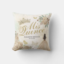 Gold Sparkle Blumenprinzessin Quinceañera Geburtst