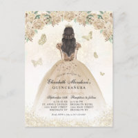 Gold Sparkle Blumenprinzessin Quinceañera Geburtst