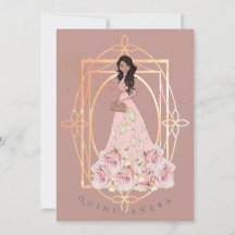Gold Sparkle Formal Beauty Quinceañera