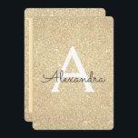 Gold Sparkle Glitzer Girly Birthday Party Einladung<br><div class="desc">Gold Sparkle Glitzer Girly Birthday Party Monogram Name and Initial Birthday Party Einladung. Diese Einladung ist ideal für das Gold Sparkle Glitzer Girly Party,  das in Luxus feiern möchte.</div>