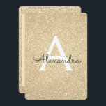 Gold Sparkle Glitzer Girly Birthday Party Einladung<br><div class="desc">Gold Sparkle Glitzer Girly Birthday Party Monogram Name and Initial Birthday Party Einladung. Diese Einladung ist ideal für das Gold Sparkle Glitzer Girly Party,  das in Luxus feiern möchte.</div>