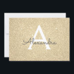 Gold Sparkle Glitzer Sweet 16 Save the Date<br><div class="desc">Gold Sparkle Glitzer 16 . Geburtstag Monogram Name und Initial Birthday Party Save the Date Einladung. Diese Einladung ist ideal für die Gold Sparkle Glitzer Sweet 16 Geburtstagsparty,  die in Rosa Rose Gold feiern möchten.</div>