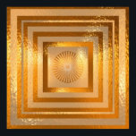 GOLD Sparkle Mandala Poster<br><div class="desc">Enjoy the energy and holistic purity that Gold Represents.  Will bring Wealth and Happiness.  Keep you Healthy and Energetic.   Gift it to someone you love.  Keep the Gold Standard alive.</div>