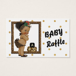 Gold Sparkle Polka Dot Diaper Raffle