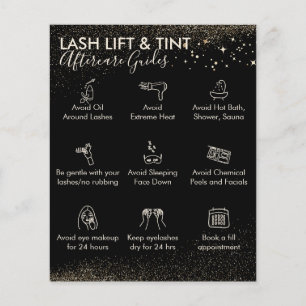 Gold Sparkle Wimpernlift-Tönung-Nachbehandlung Bud Flyer