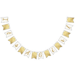 Gold Sparkle Zebra Print Polka Dot Banner Flags