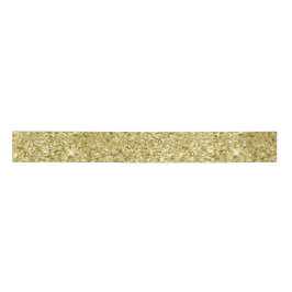 Gold Sparkling Glitzer Satinband