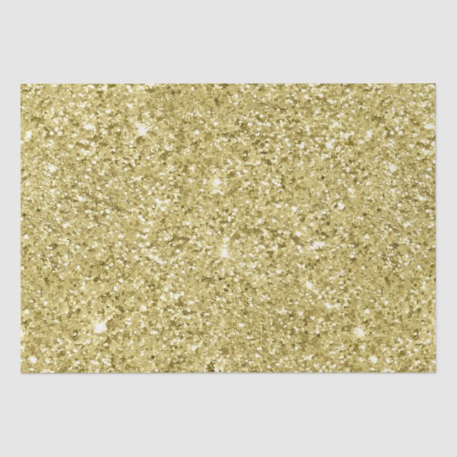 Gold Sparkling Glitzer Seidenpapier (Vorderseite)