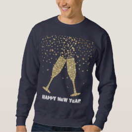 Gold Sparkone Champagne   Sweatshirt