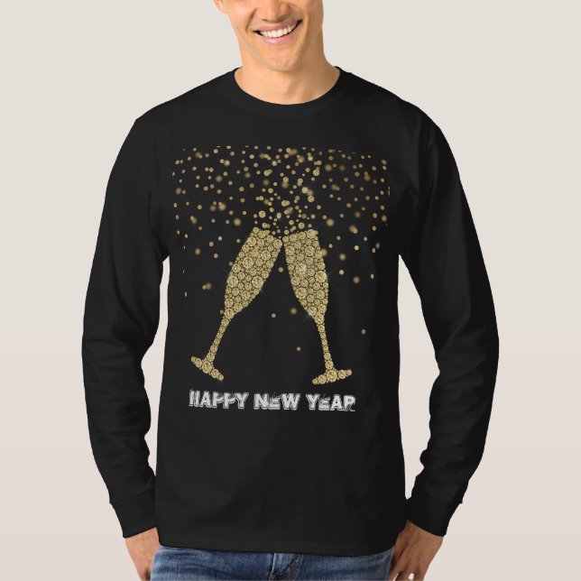 Gold Sparkone Champagne T-Shirt (Vorderseite)