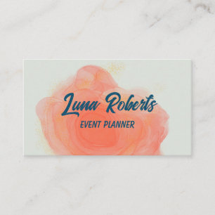 Gold Sparkor Alkohol Tinte Business Card Visitenkarte
