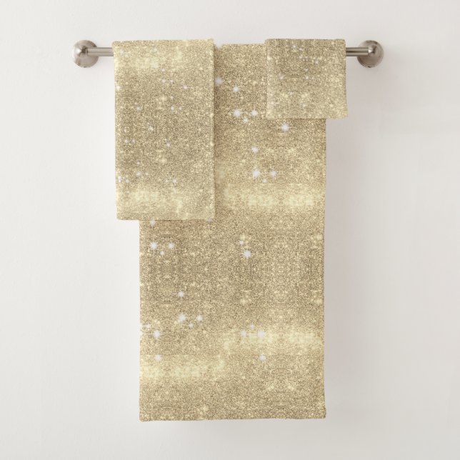 Gold-Speckled-Effekt Badhandtuch Set (Insitu)
