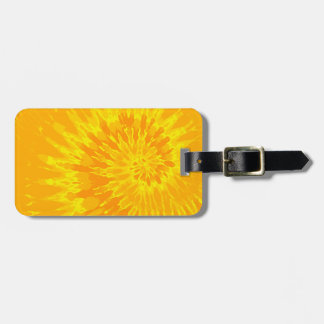 Gold Spiral Tie Dye Luggage Tag Gepäckanhänger