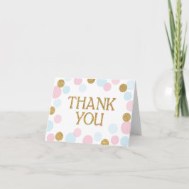 Gold Sprinkles Scatter Punkte Vielen Dank Dankeskarte