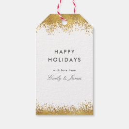 Gold Spritzer Geschenkanhänger