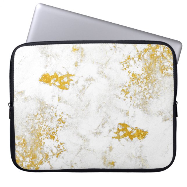 Gold spritzt Textur. Gestaltungselement für Pinsel Laptopschutzhülle (Vorderseite)