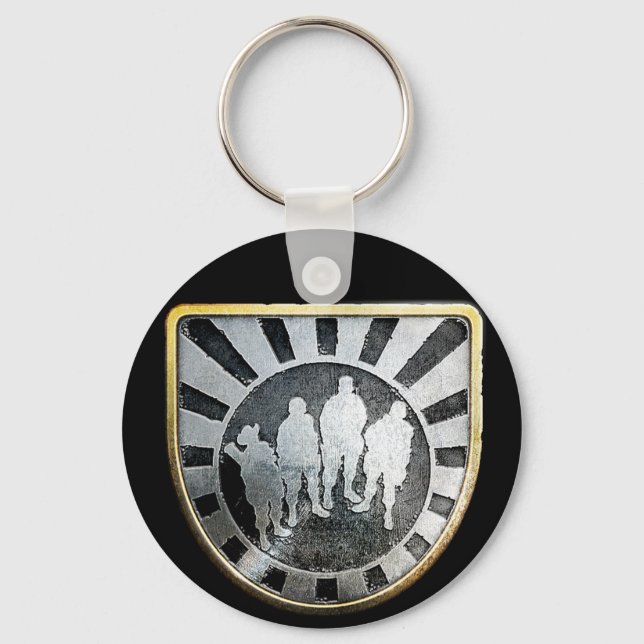 Gold Squad Button Schlüsselanhänger (Vorderseite)