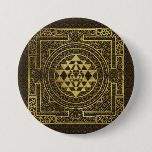Gold Sri Yantra/Sri Chakra Button