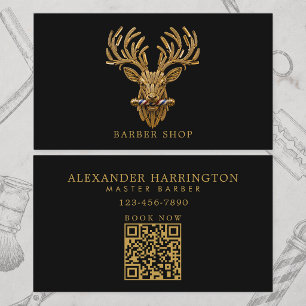 Gold Stag Professional Friseursalon Friseur Visitenkarte