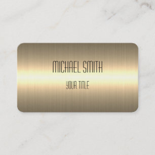 Gold Stainless Steel Metal Look #2 Visitenkarte